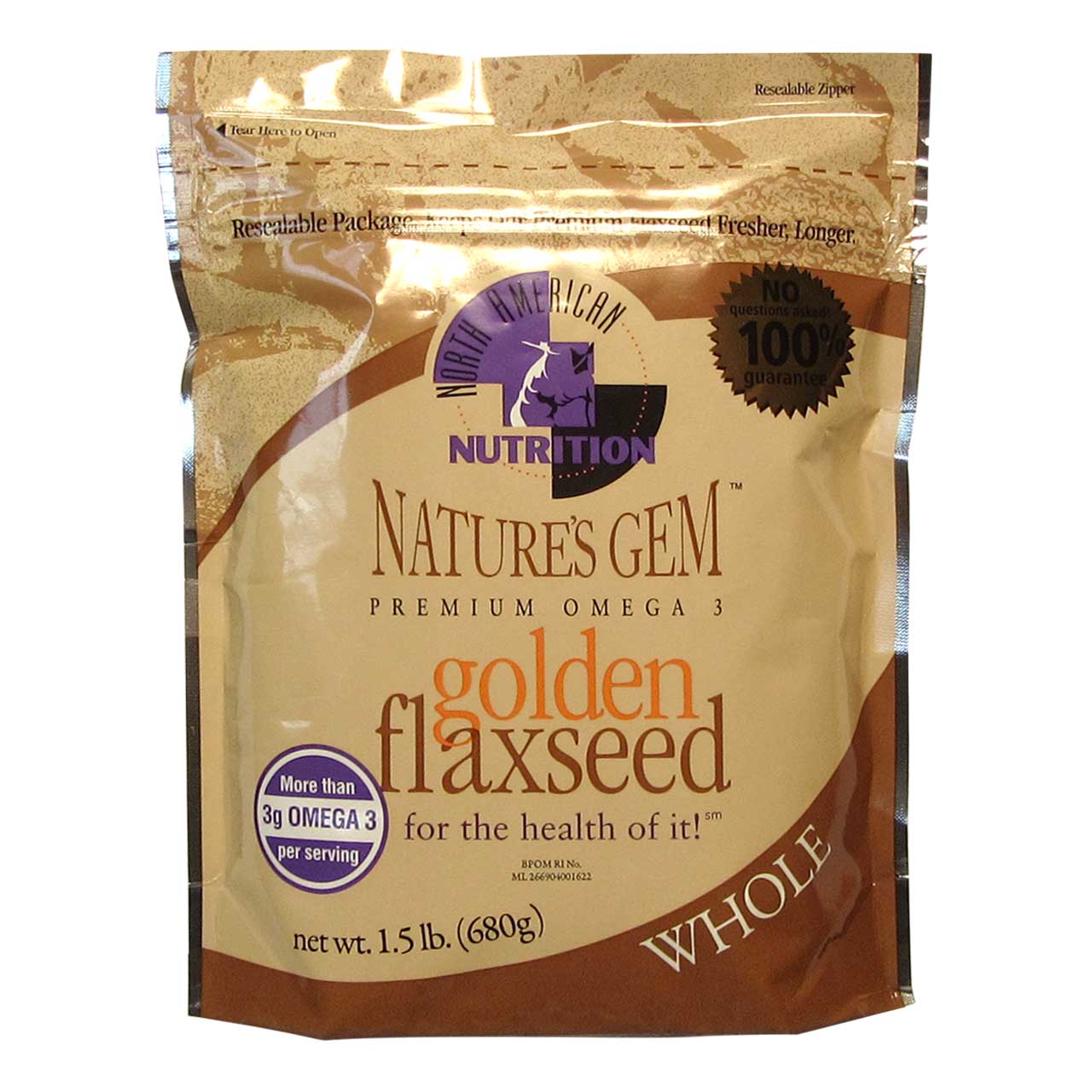 Premium Golden Flaxseed - 1.5LB Bag - Goldenflax.com